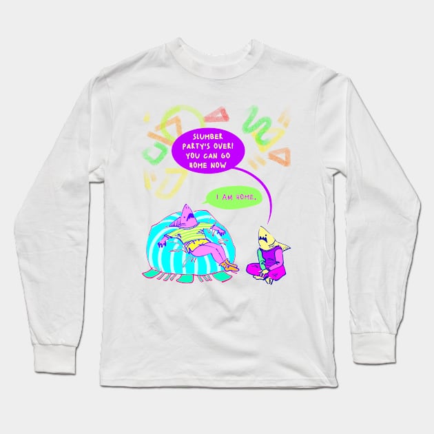 Slumber Party Long Sleeve T-Shirt by rapidpunches